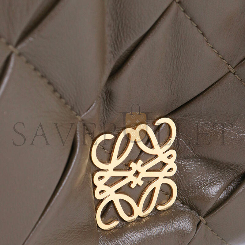 LOEWE PUFFER GOYA PLEATED LEATHER SHOULDER BAG A896P41X14 (23*17*9cm)